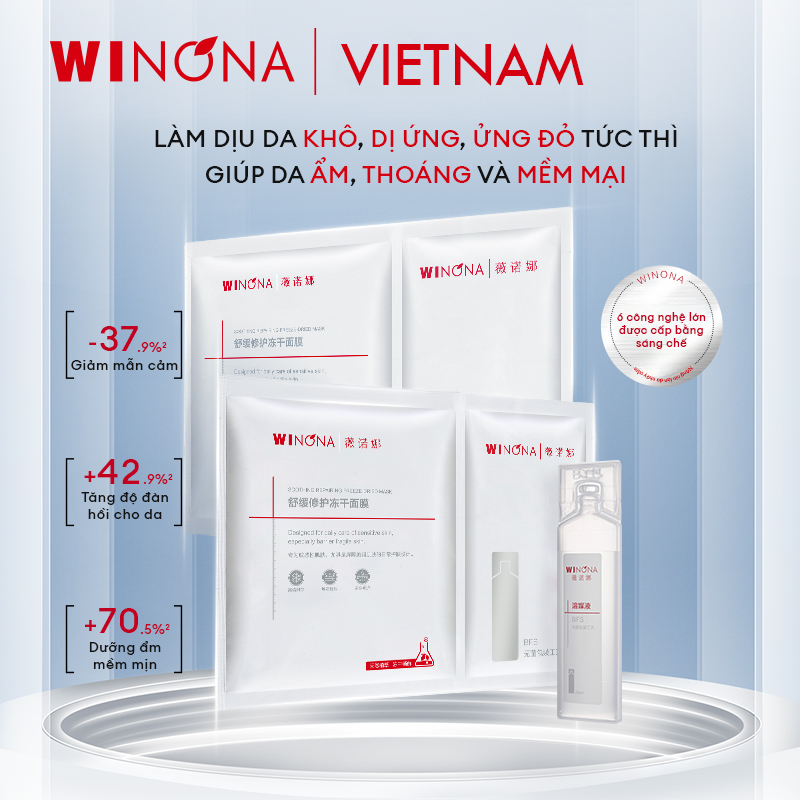 Mặt Nạ Đông Khô Phục Hồi Làm Dịu Da Winona
