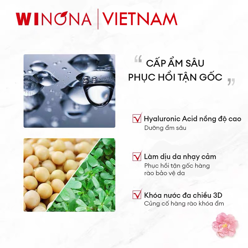 Mặt Nạ Phục Hồi Dưỡng Ẩm Hyaluronic Acid Winona