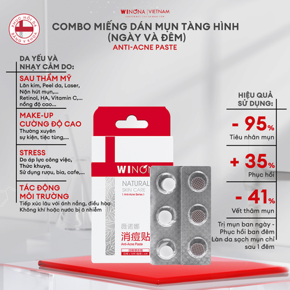 Combo Miếng Dán Mụn Tàng Hình Siêu Mỏng (Ngày Và Đêm) Winona 0.2mm