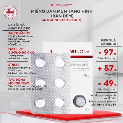 Miếng Dán Mụn Tiêu Nhân Mụn Winona (Ban Đêm)