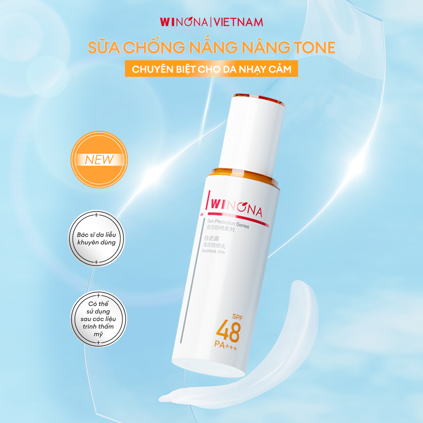 Sữa chống nắng dịu nhẹ cho da nhạy cảm SPF48 PA+++