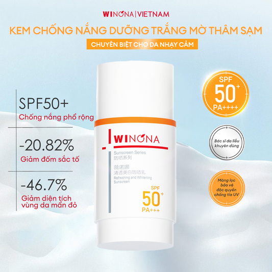 KEM CHỐNG NẮNG DƯỠNG TRẮNG MỜ THÂM SẠM