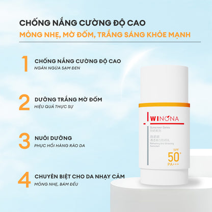 KEM CHỐNG NẮNG DƯỠNG TRẮNG MỜ THÂM SẠM