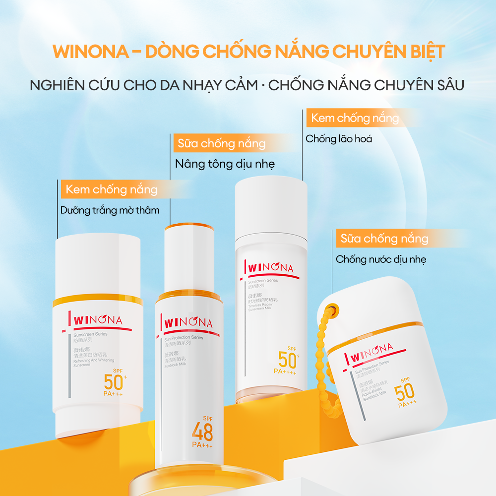 KEM CHỐNG NẮNG DƯỠNG TRẮNG MỜ THÂM SẠM