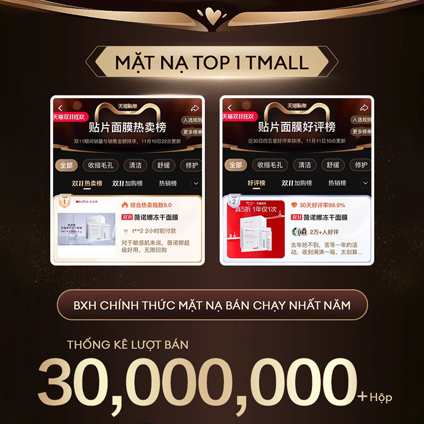 Mặt Nạ Đông Khô Phục Hồi Làm Dịu Da Winona