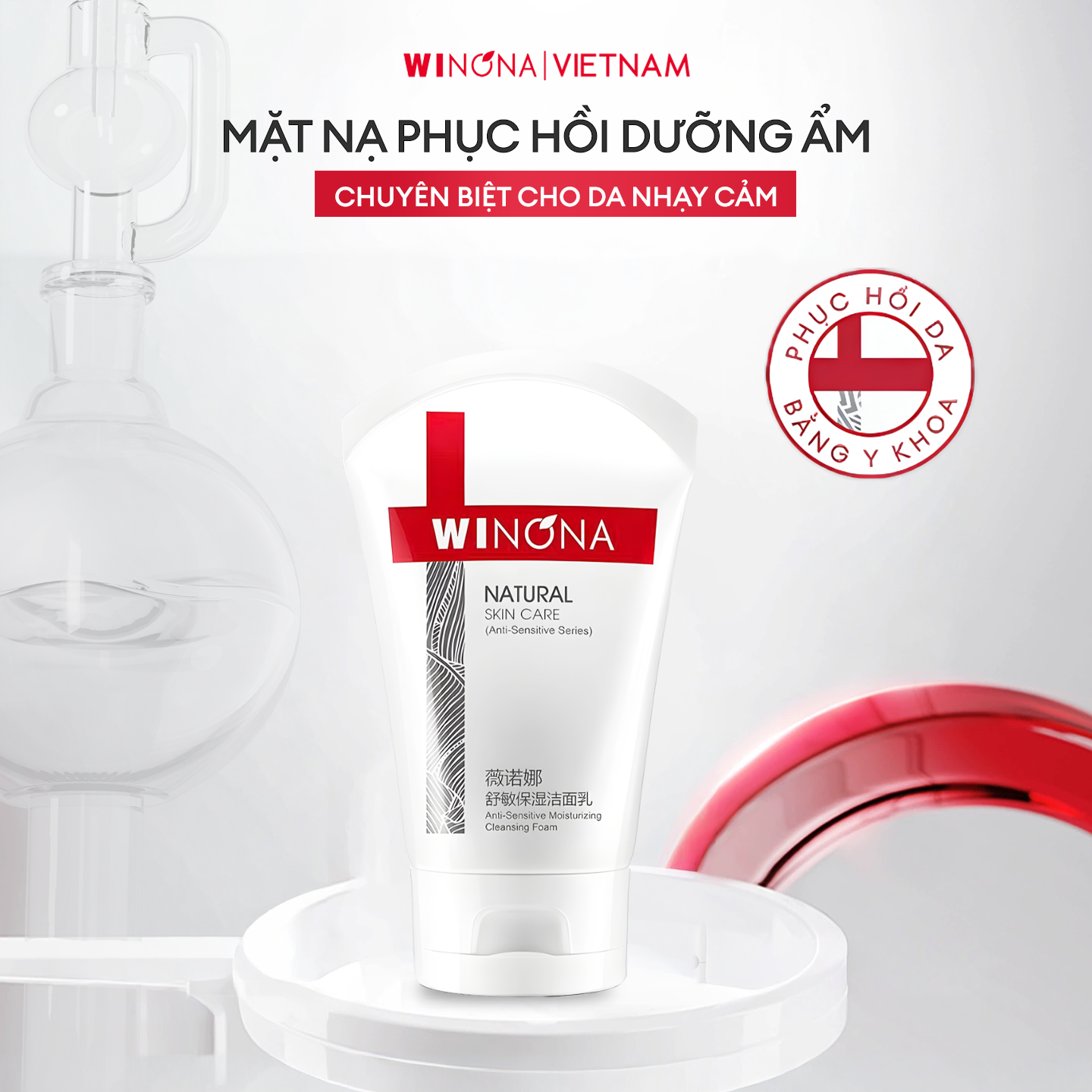 Mặt Nạ Phục Hồi Dưỡng Ẩm Hyaluronic Acid Winona