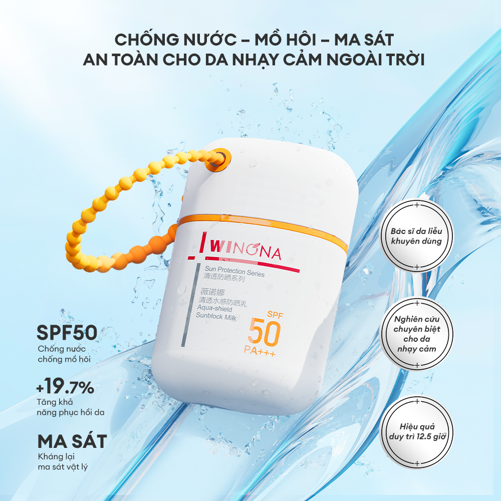 Sữa chống nắng chống nước dành cho da nhạy cảm WINONA